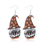 European and American cross-border hot sale Thanksgiving earrings female creative acrylic sheet scarecrow turkey leg maple earrings - Image 9