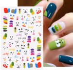Cross-border Hot Manicure 3D Adhesive Sticker Little Sweet Potato Summer Cute Bear Caterpillar Holographic Fish Art Nail Sticker - Image 2