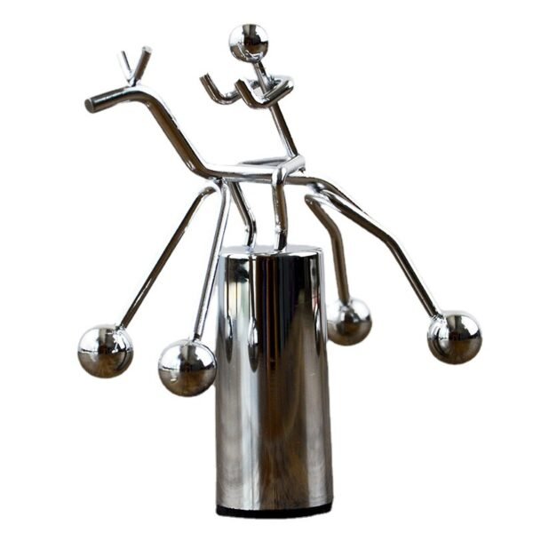 Large riding little iron man physical tumbler art balance pendulum scientific decompression creative iron groceries crafts