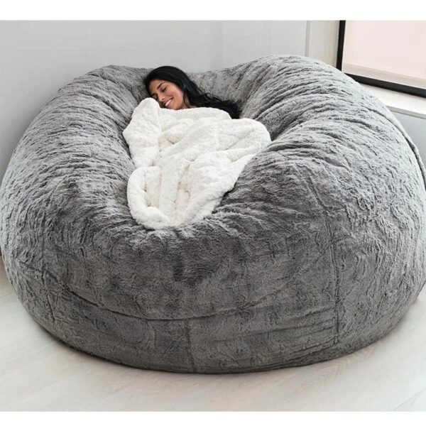 Lazy sofa bean bag artificial fur bean bag bean bean sofa can be cross-border 5FT6FT7FT source factory direct sales