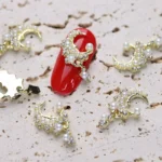 Nail Pendant Jewelry Metal Drill Smart Bow Knot Xingyue Camellia Wearing Nail Tool Nail Sticker Jewelry - Image 5