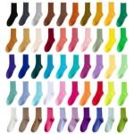 color socks candy color women's spring and autumn cotton socks pile socks solid color dance socks ins tide sports women's socks mid socks - Image 4