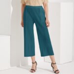 Loose pants ladies summer 2023 Miyake women's wear small wide-leg pants Japanese women's wear pleated pants casual pants women - Image 3