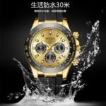 Daytona, Jindi, Yu Wenle, hollow fake mechanical watch, men's calendar, waterproof watch, Douyin, Kuaishou, one piece dropshipping - Image 3