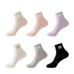 Socks women's mid-leg sports socks anti-odor casual autumn and winter Korean cotton women's cotton socks sweat-absorbing and odor-proof socks - Image 5