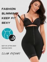 Cross-border TOPMELON popular high-waisted breasted zipper long non-slip waistband waist waist hip pants D1611
