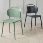 Nordic designer creative dining chair net red ins home back makeup chair modern minimalist plastic desk chair - Image 4