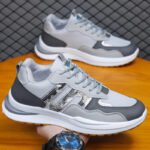 2025 New Men's Shoes Mesh Breathable and Comfortable Lace-up Men's Athleisure Shoes Cross-border Plus Size Shoes One Drop Ship - Image 3