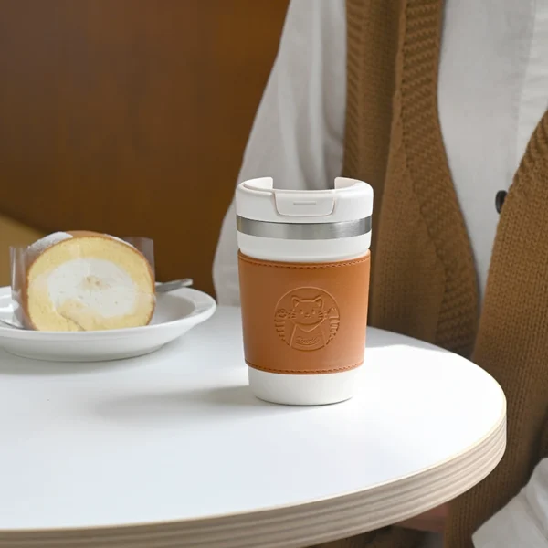 Stainless steel insulated coffee cup
