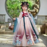 Girls' Hanfu gradient dress - Image 2