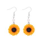 European and American cross-border supply new Thanksgiving earrings female creative alloy dripping oil pumpkin maple leaf turkey earrings earrings - Image 6
