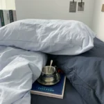 Ins double fight washed cotton four-piece solid color bed sheet quilt cover student dormitory three-piece bedding single double bed sheet 4 - Image 4