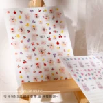 Rabbit Flower Smiley Face Decoration Small Pattern Nail Art Sticker - Image 2