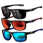 Outdoor polarized sunglasses men's and women's cycling sports sunglasses square frame glasses can wholesale polarized UV protection