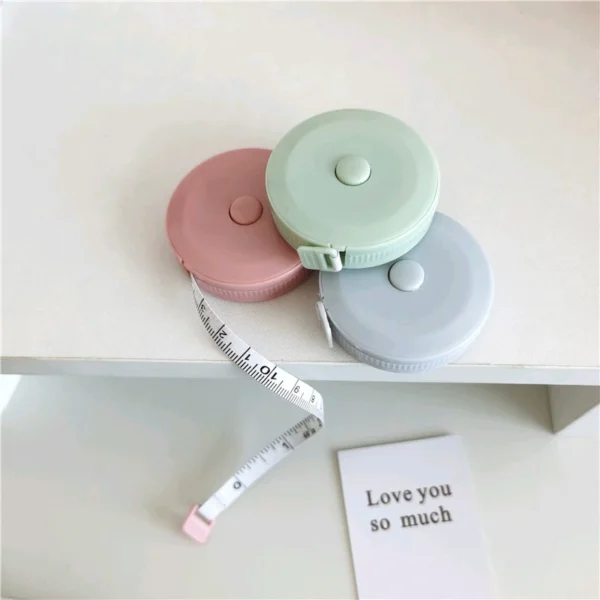 *Pretty little aunt* Multi-color simple tape measure soft measure to measure the waist measurement mini leather tape measure