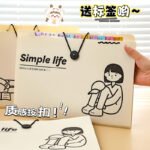 A4 test paper storage bag, large capacity multi-layer folder, office document organization and classification storage book, student organ bag - Image 3