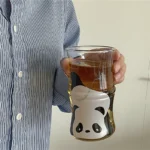 Creative Panda Glass Cup 420ml - Image 5
