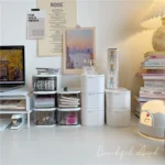 *Pretty little aunt* ins style simple desktop drawer storage box stackable stationery cosmetic organizer box - Image 2