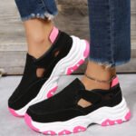 2023 spring new women's shoes mesh layer cloth surface casual single shoes cross-border large size women's sports style casual shoes - Image 6