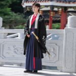 Traditional Hanfu cross-necked wide-sleeved suit - Image 3