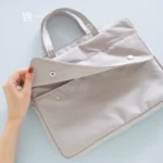 Double concealed hand-carrying document bag A4 document bag student portable learning office information bag multi-layer primary school student tuition bag tuition bag handbag briefcase ipad bag document bag zipper bag - Image 4