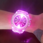 ins same luminous watch personality Harajuku Korean fashion trend male and female primary and secondary school students LED fluorescent couple watch - Image 3