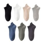Socks men's spring and summer cotton short ear lift antibacterial deodorant men's socks sweat absorbent mesh breathable men's sports socks wholesale - Image 5