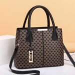 Simple handbag vintage printed shoulder bag for women handbag large capacity crossbody bag wholesale zipper bag cross-border - Image 2