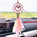 Ins car pendant dream catcher car creative car rearview mirror decoration pendant feather car hanging safe all the way - Image 2