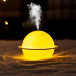 Cross-border new moon light humidifier USB night light rechargeable mini desktop planet light air purifier - Image 2