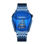 Watch men's tiktok HOURSLY alloy men's watch motorcycle personality watch waterproof wristwatch quartz watch - Image 5