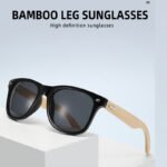 New sunglasses personalized bamboo leg sunglasses square bamboo vintage rice nail driver sunglasses bamboo glasses - Image 4