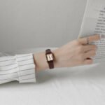 Gody watches women's niche light luxury women's women's retro temperament waterproof belt small square watch versatile fashion watch - Image 4