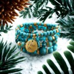 Bohemian bracelet, European and American style beading, multi-layered wearing men's and women's bracelets, accessories, ethnic style crystal peach heart - Image 3