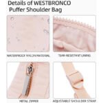 New Fashion Women's Small Down Bag Shoulder Bag Nylon Shoulder Bag and Tote Bag with Adjustable Strap - Image 4