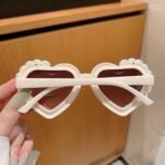 New sunglasses for kids cute boys and girls sunglasses show kindergarten peach heart sunglasses photo decoration - Image 4