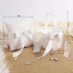 Ring Pillow Happy Basket Western Wedding Supplies White Square Bud Ring Pillow Newlyweds Ring Setting Wholesale