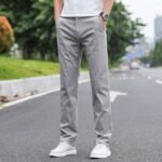 Casual pants men's autumn and winter fleece thickened workwear men's and women's office pants men's straight leg loose business 4S store sales trousers - Image 4