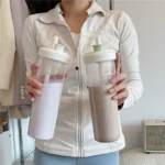 Large capacity portable straw glass cup - Image 3