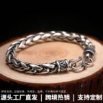 Cross-border hot sale new fashion bracelet men's keel bracelet retro fashion woven punk bracelet factory direct sales