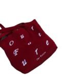 Don't come unharmed, new red corduroy retro shoulder bag, women's versatile, large-capacity embroidery, simple tote bag women - Image 5