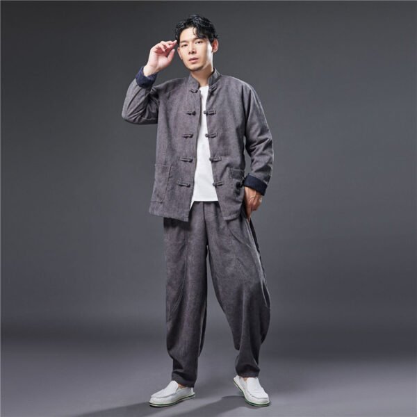 Improved Hanfu corduroy suit