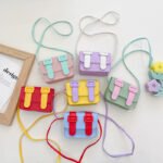 The new children's bag Korean version of the girl's small satchel fashion all-match little girl Messenger bag foreign style princess coin purse
