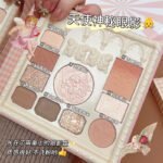 K'APEINE Ten Colours Angel Mystic Embossed Eyeshadow Palette Highlighter Blush Contour Pearlescent Matte Brittle Crispy Rice Eyeshadow - Image 3