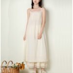 Spring and summer new Japanese women's wear beautiful back suspender dress loose all-match bottoming petticoat vest women's inner wear long skirt - Image 2