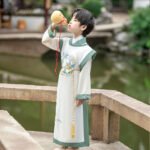 Boys' Hanfu Embroidered Long Shirt