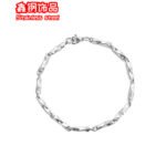 Spot cross-border hot selling hip hop spring buckle titanium steel bracelet stainless steel Cuban chain does not fade men's hand jewelry