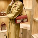 Brand authentic COMAH light luxury women's bag 2023 presbyopia Dionysus bag one-shoulder armpit bag portable Messenger small square bag - Image 2