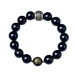 Natural black gold obsidian bracelet mountain ghost spending money obsidian bracelet men's non-fading bracelet - Image 5