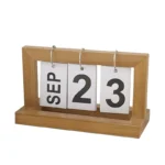 2022 desk calendar ins wind creative wooden page turning calendar 2023 log color wooden perpetual calendar desktop ornaments - Image 5
